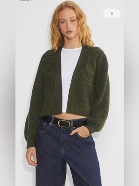 Wilfred Unwind Waist Open-Front Cardigan
